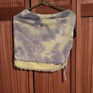 Tie-Dye Purple and Yellow Cover-up